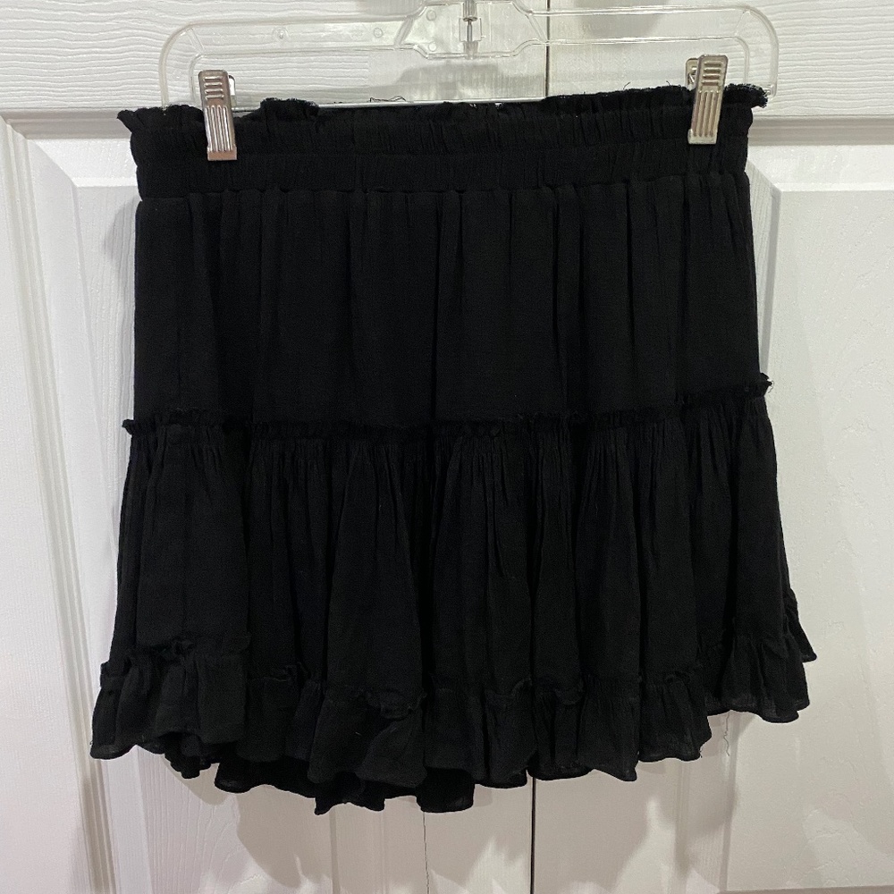 Black flowy skirt
